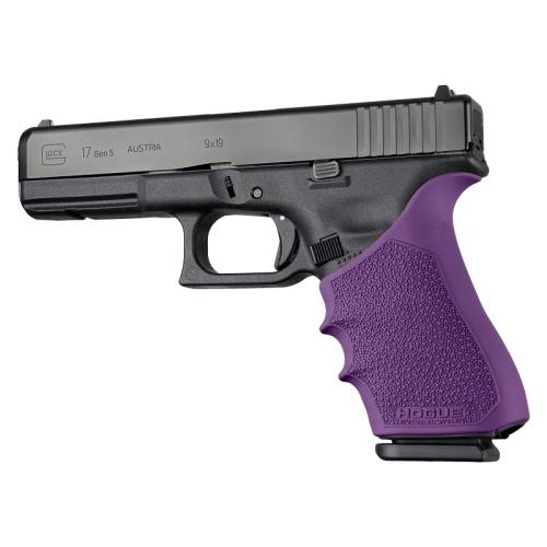 Hogue HandAll Beavertail Grip Sleeve Glock 17 Gen 1/2/5 Purple - Hogue