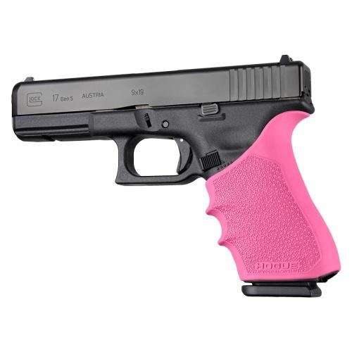 Hogue HandAll Beavertail Grip Sleeve Glock 17 Gen 1/2/5 Pink - Hogue