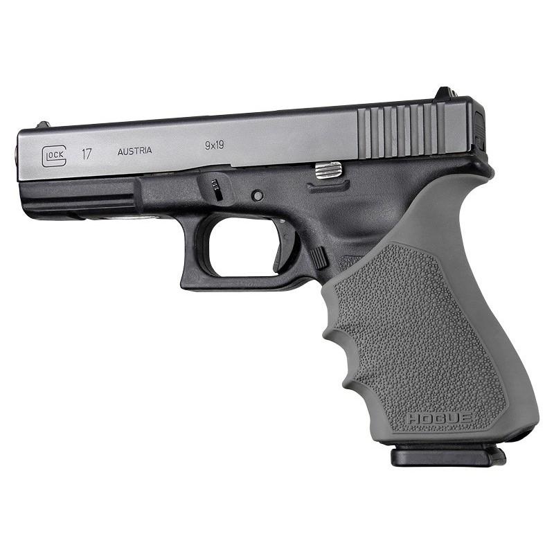 Hogue HandAll Beavertail Handgun Grip Sleeve for Glock 17 Gen 3-4 Slate Grey - Hogue