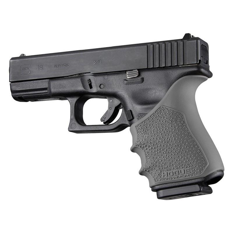 Hogue HandAll Beavertail Handgun Grip Sleeve for Glock 19 Gen 3-4 Slate Grey - Hogue