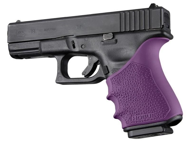 Hogue HandAll Beavertail Grip Sleeve Glock 19, 23, 32, 38 Gen 3-4 Purple - Hogue