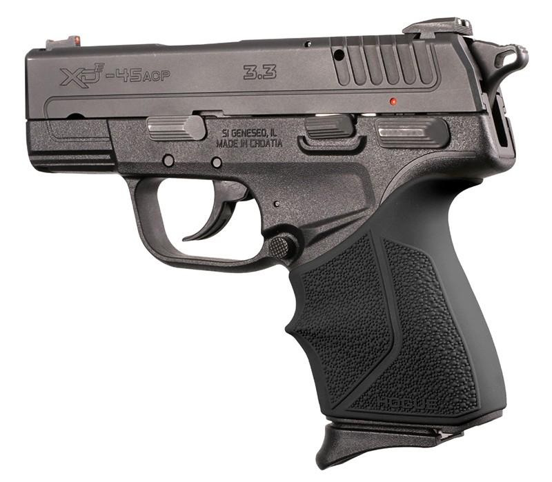 Hogue Springfield Armory XD-E 9mm/.45ACP: HandALL Beavertail Grip Sleeve - Black - 