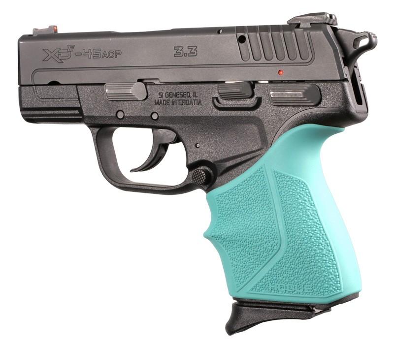 Hogue Springfield Armory XD-E 9mm/.45ACP: HandALL Beavertail Grip Sleeve - Aqua - 