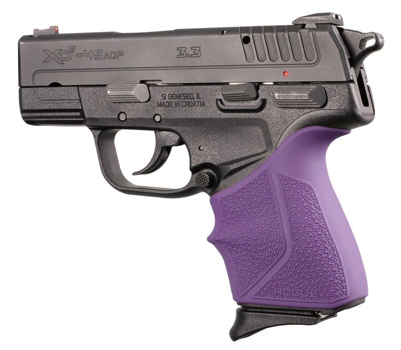 Hogue Springfield Armory XD-E 9mm/.45ACP: HandALL Beavertail Grip Sleeve - Purple - 