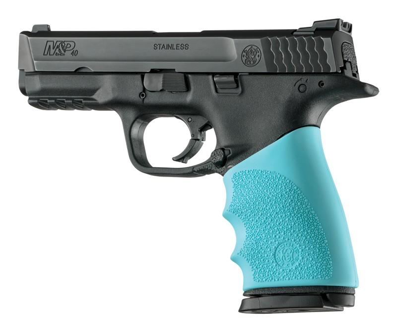 Hogue Handall Hybrid S&W M&P 9MM, 40S&W, 357SIG Grip Sleeve Aqua - Hogue