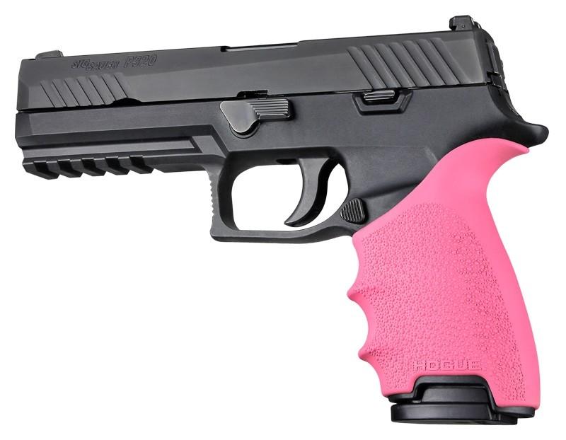 Hogue HandAll Beavertail Grip Sleeve Sig Sauer P320 Pink - Hogue