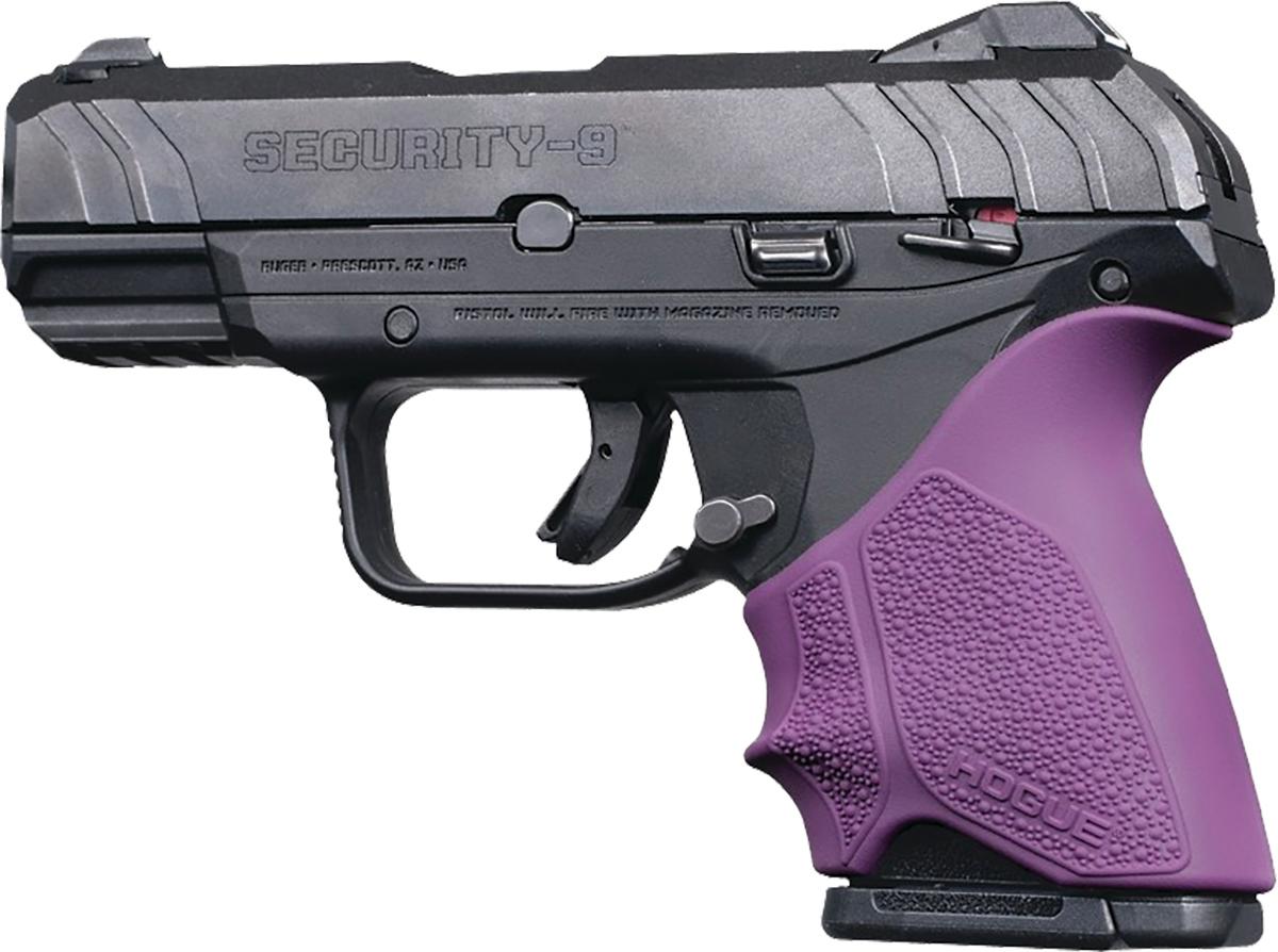 Hogue HandAll Beavertail Grip Sleeve Ruger Security 9 Compact - Purple - 