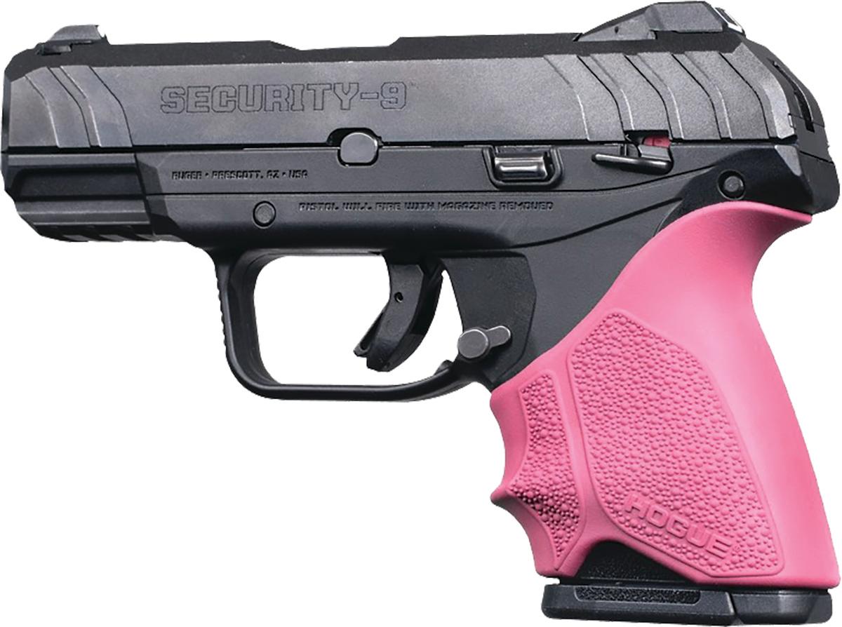 Hogue HandAll Beavertail Grip Sleeve Ruger Security 9 Compact - Pink - 