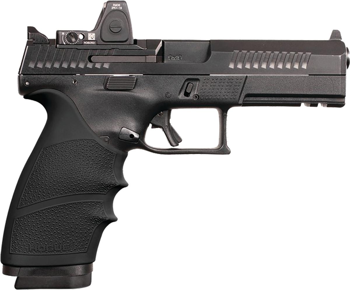 Hogue HandAll Beavertail Grip Sleeve CZ P-10 Full Size 9mm - Black - 