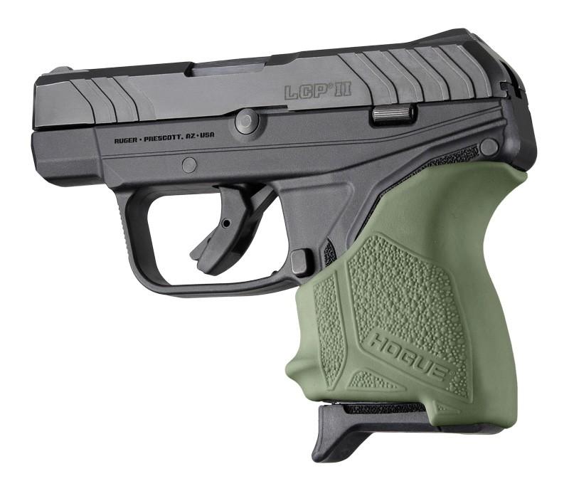 Hogue HandAll Beavertail Grip Sleeve for Ruger LCP II-OD Green - Hogue