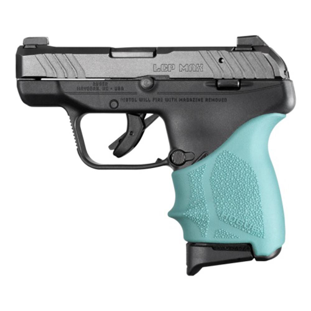 Hogue HandAll Beavertail Grip Sleeve Ruger LCP Max Aqua - Hogue