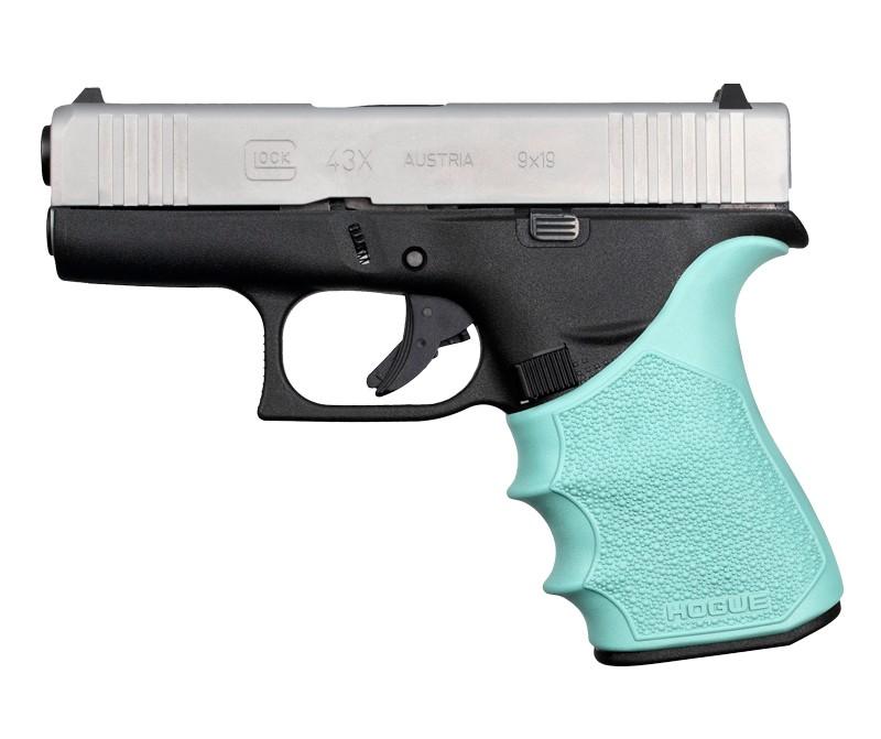 Hogue HandAll Beavertail Grip Sleeve Glock 43X, 48 - Aqua - Hogue