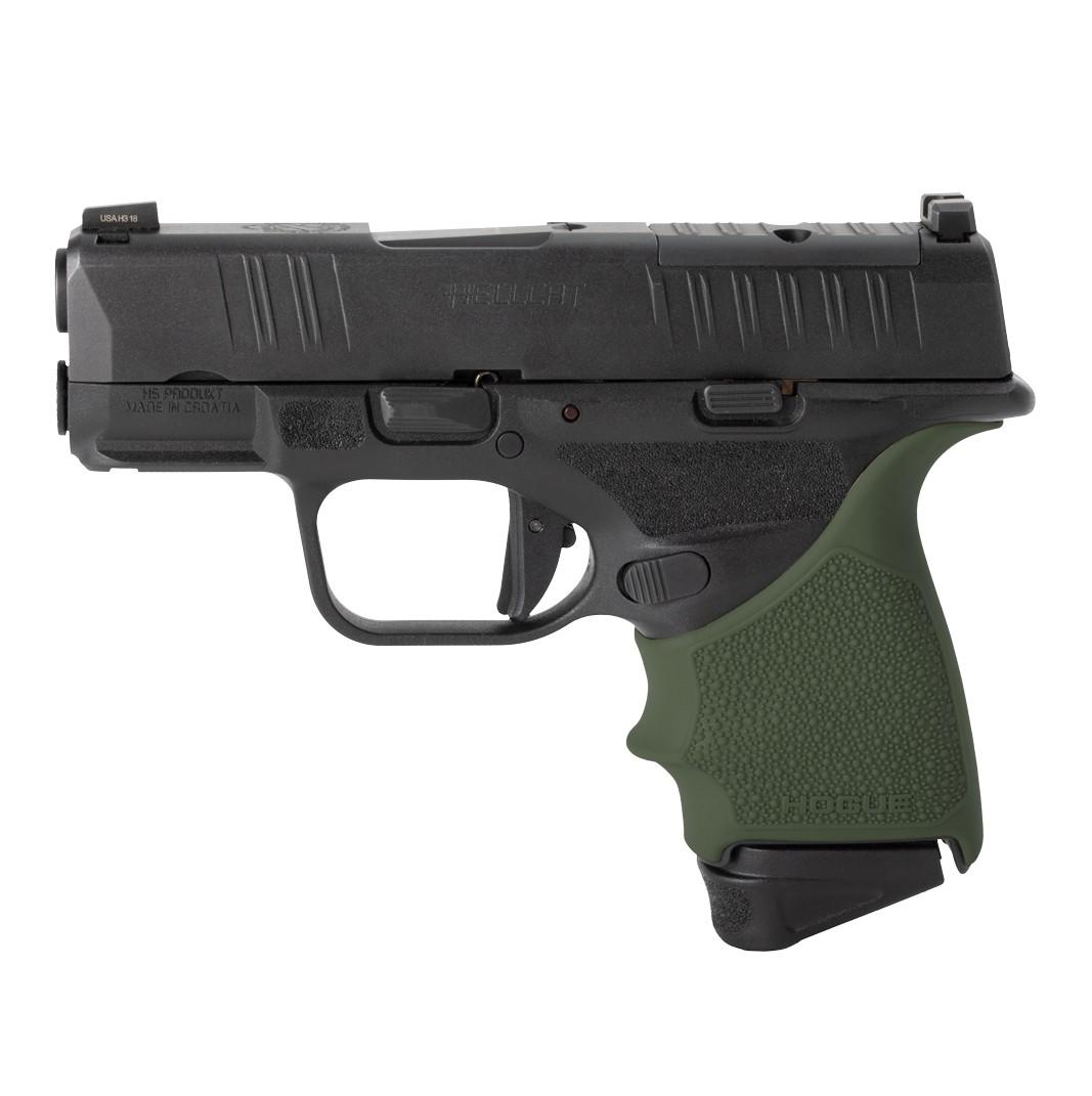 Hogue HandALL Beavertail Grip Sleeve for Springfield Hellcat - Olive Drab Green - 