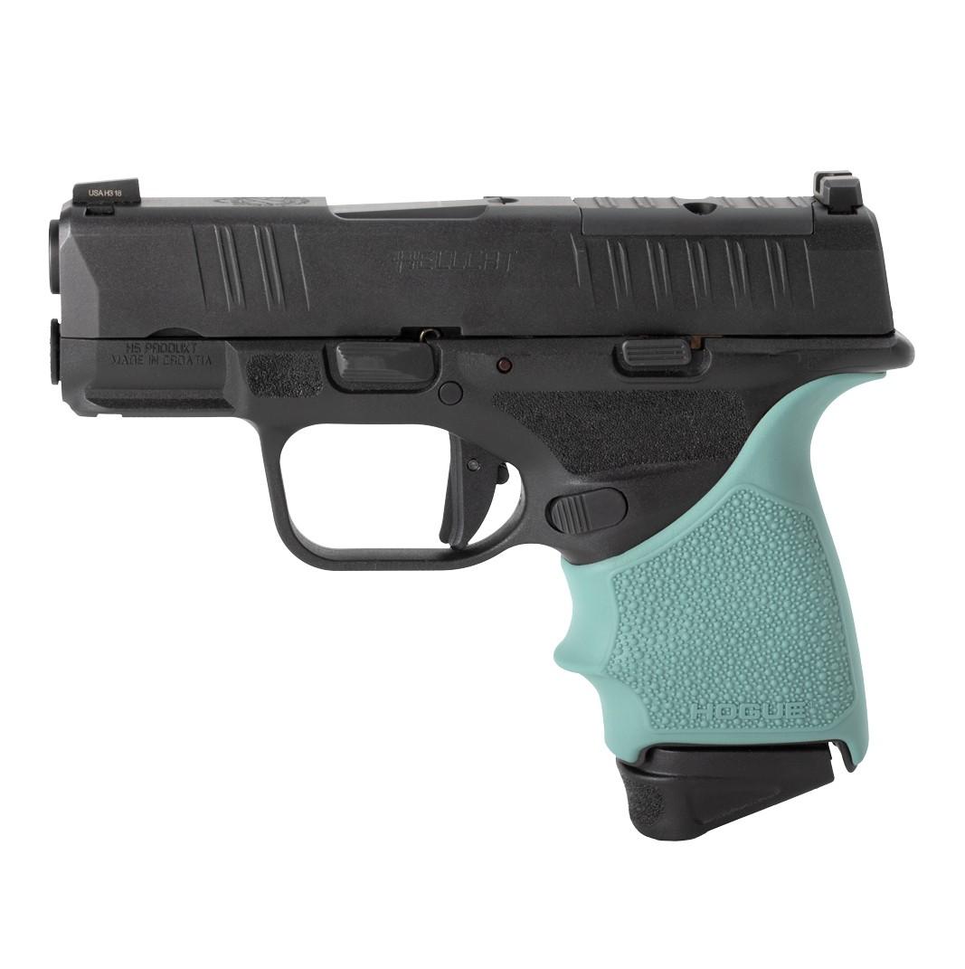 Hogue HandALL Beavertail Grip Sleeve for Springfield Hellcat - Aqua - 