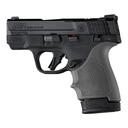 Hogue HandAll Beaver Tail Handgun Grip Sleeve S&W M&P 9 Shield Plus Slate Grey - Hogue