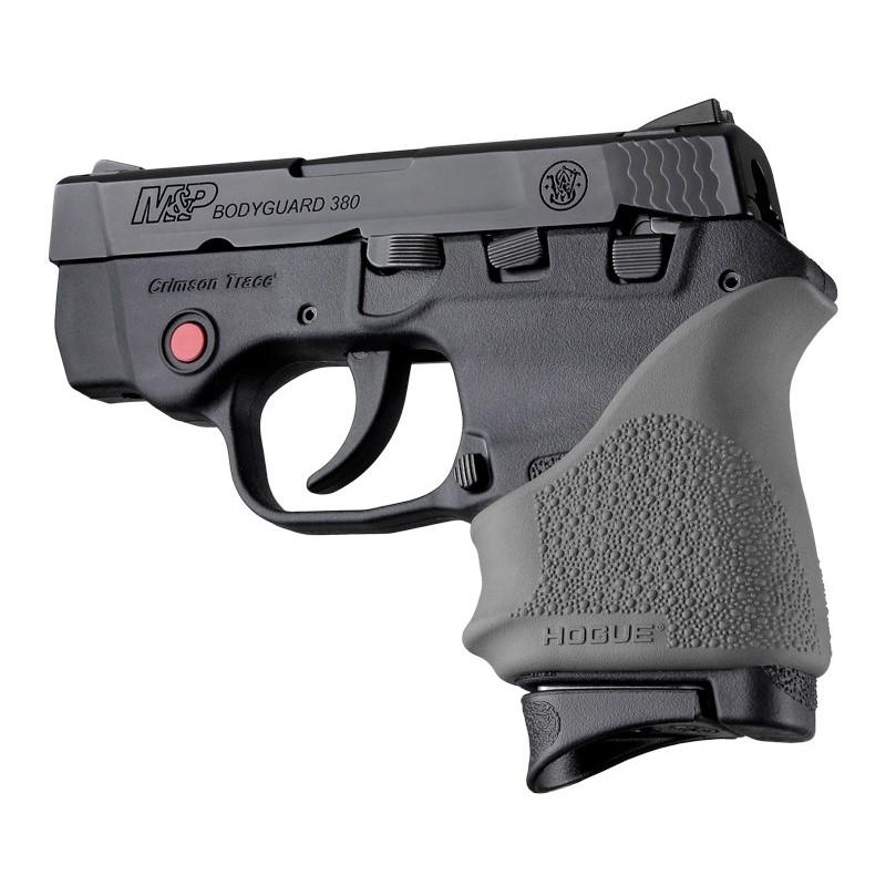 Hogue HandAll Beavertail Handgun Grip Sleeve for S&W Bodyguard 380/Taurus TCP & Spectrum Slate Grey - Hogue