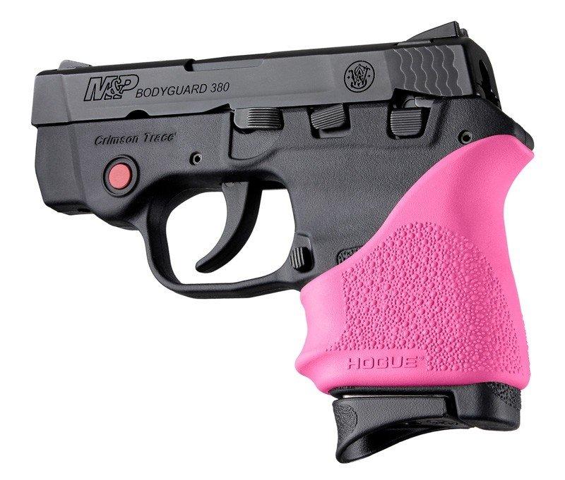 Hogue HandAll Beaver Grip Sleeve S&W Bodyguard 380/Taurus TCP & Spectrum Pink - Hogue