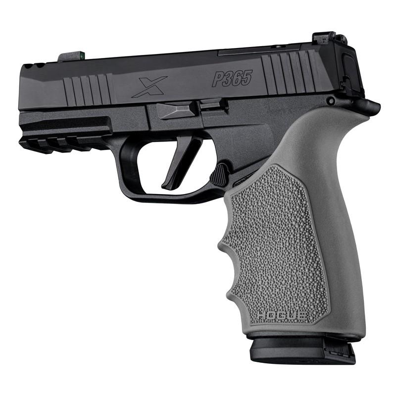 Hogue HandAll Beavertail Handgun Grip Sleeve for Sig Sauer P365 XMacro Slate Grey - Hogue