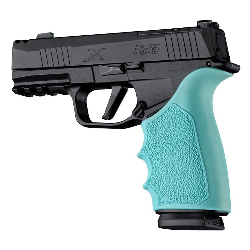 Hogue HandAll Beavertail Handgun Grip Sleeve for Sig Sauer P365 XMacro Aqua - Hogue