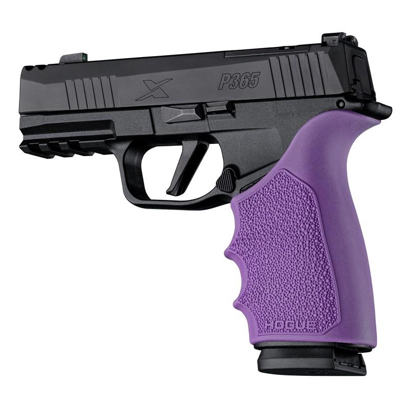 Hogue HandAll Beavertail Handgun Grip Sleeve for Sig Sauer P365 XMacro Purple - Hogue