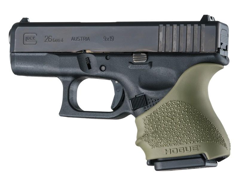 Hogue HandAll Beavertail Grip Sleeve Glock 26/27-OD Green - Hogue