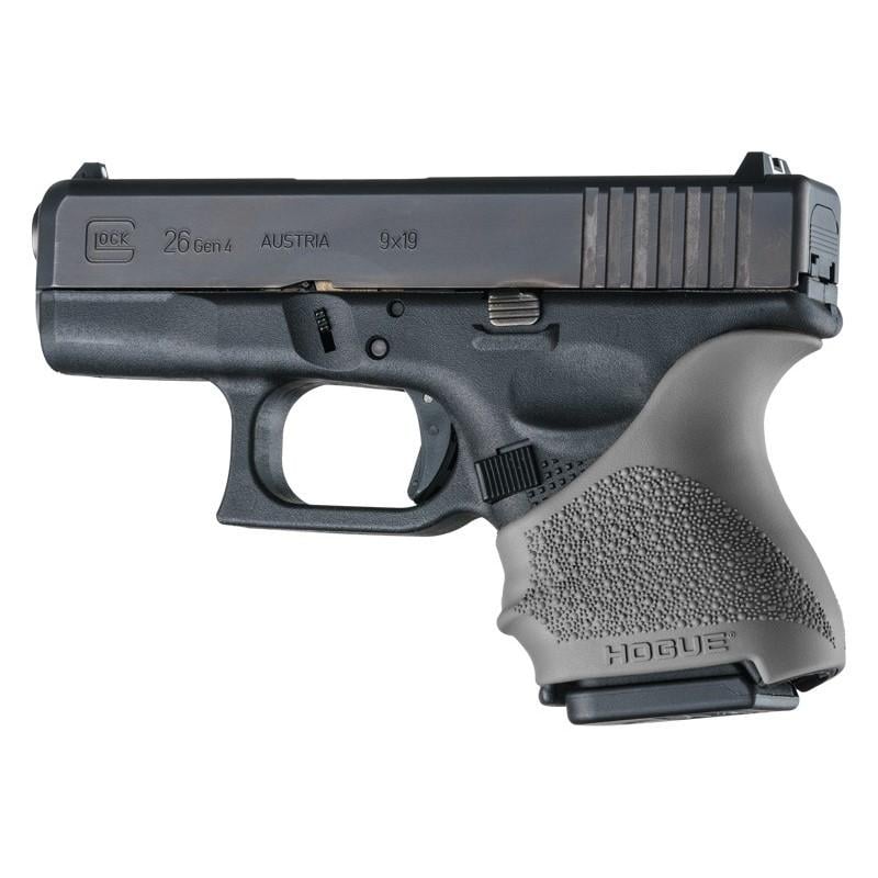 Hogue HandAll Beavertail Handgun Grip Sleeve for Glock 26/27 Slate Grey - Hogue