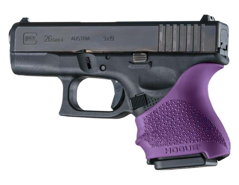 Hogue HandAll Beavertail Grip Sleeve Glock 26/27-Purple - Hogue