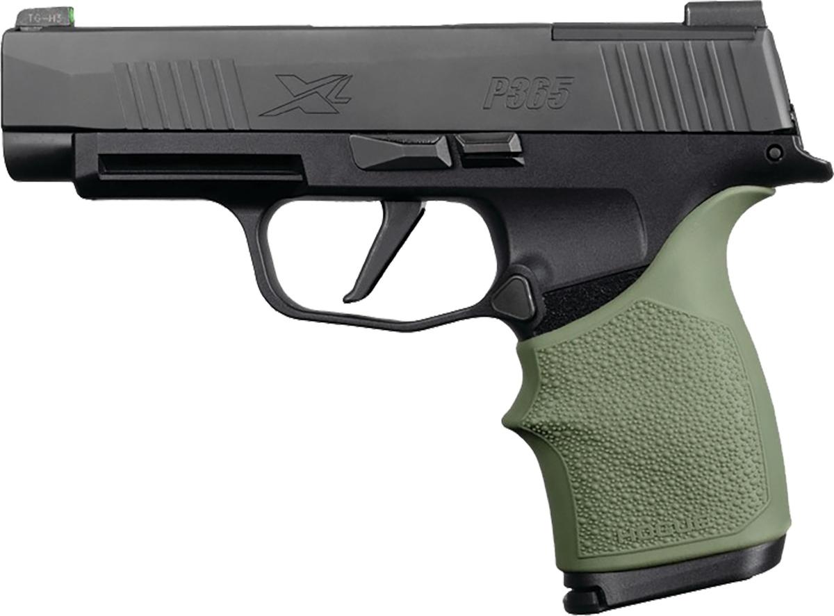 Hogue HandAll Beavertail Grip Sleeve Sig Sauer P365XL- OD Green - 