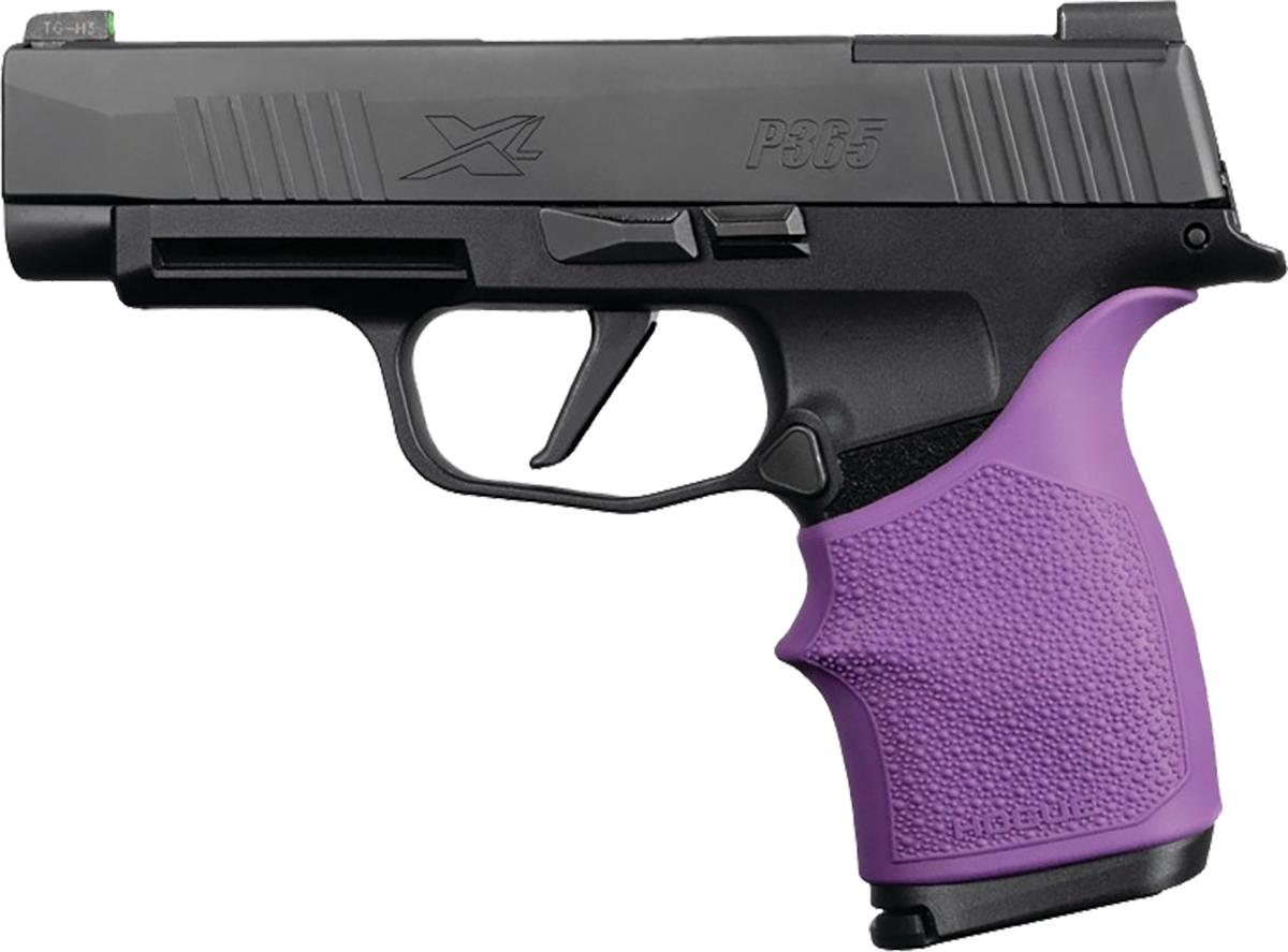 Hogue HandAll Beavertail Grip Sleeve Sig Sauer P365XL- Purple - 