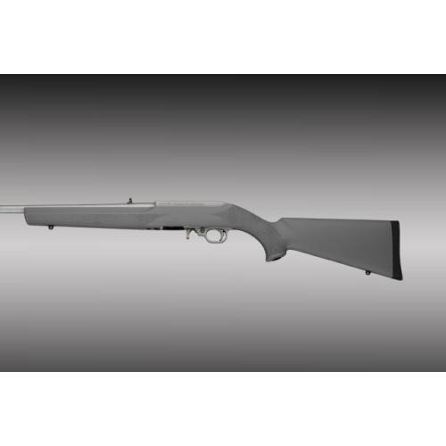 Hoge Rubber Overmolded Stock with Standard Barrel Channel for Ruger 10-22 Slate Grey - Hogue