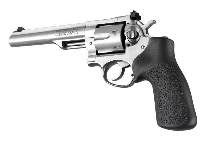 Hogue Ruger GP100/Super Redhawk No Finger Groove Rubber Grip - 