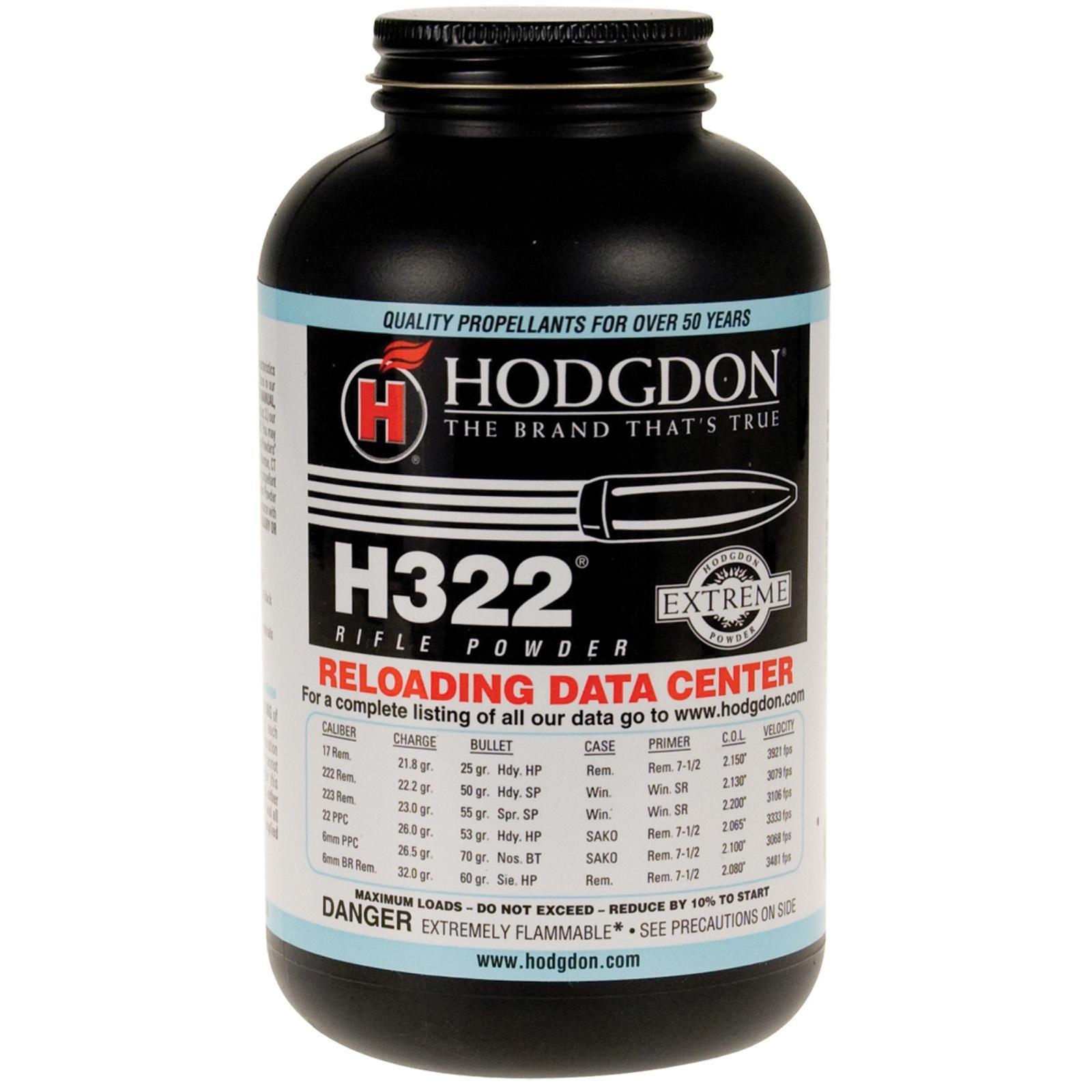 Hodgdon Extreme H322 Rifle Powder 1 lbs - Hodgdon Powder