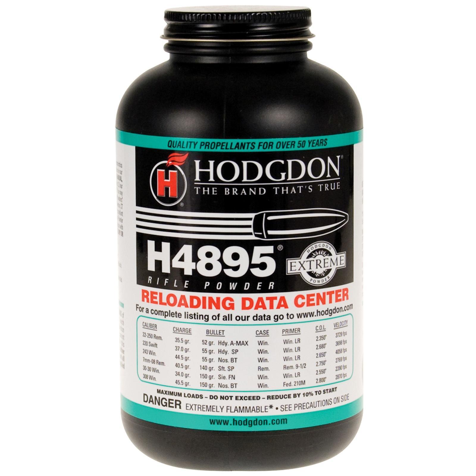 Hodgdon Extreme H4895 Rifle Powder 1 lbs - Hodgdon Powder