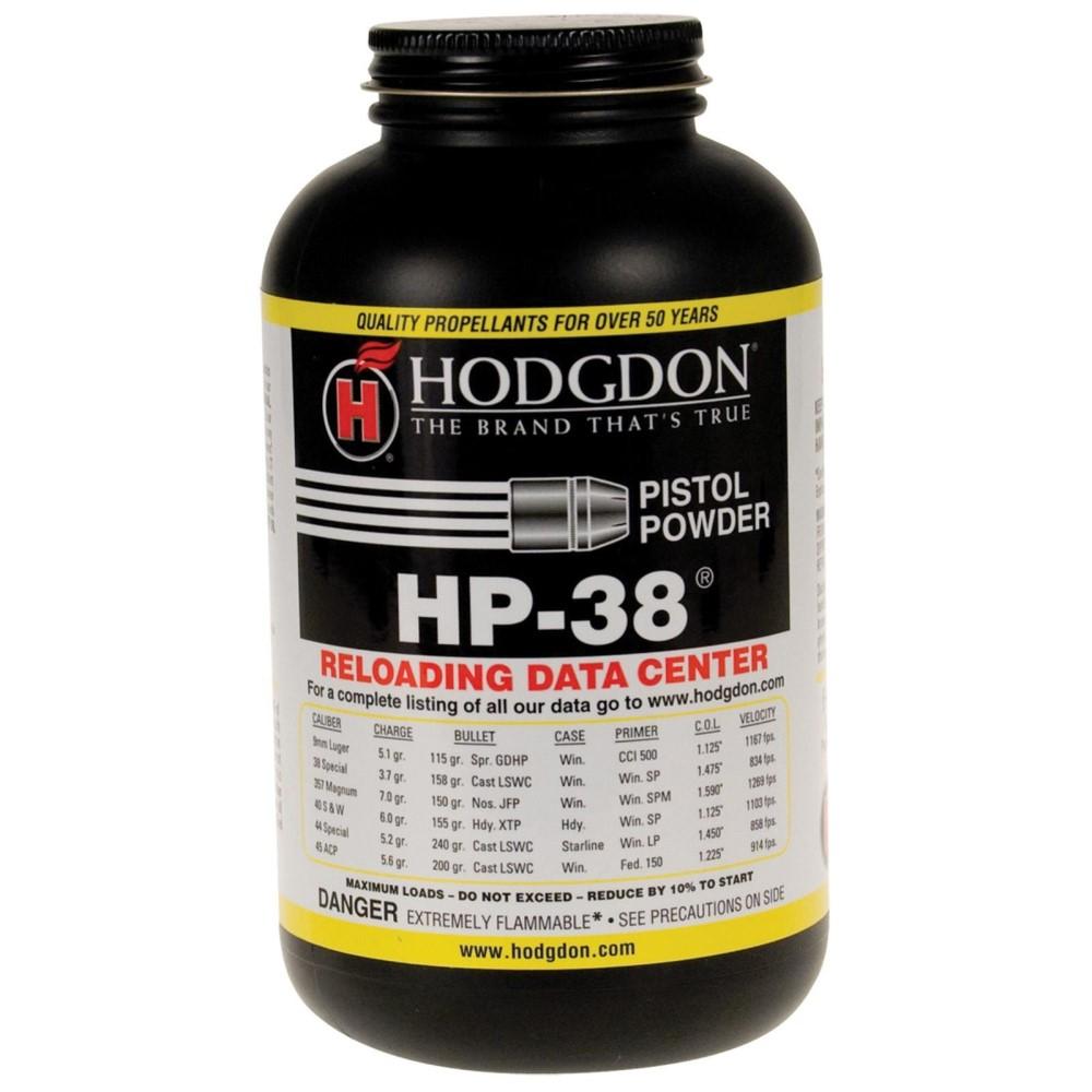 Hodgdon HP-38 Spherical Handgun Powder 1 lbs - Hodgdon Powder