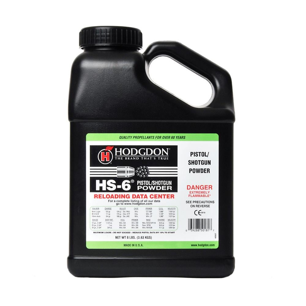 Hodgdon HS-6 Spherical Shotshell & Handgun Powder 8 lbs - Hodgdon Powder