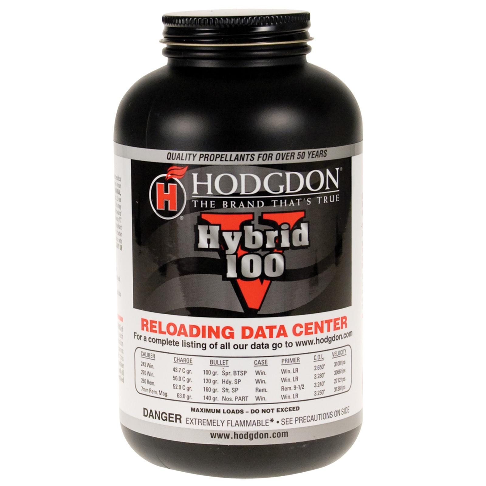 Hodgdon Hybrid 100V Spherical Rifle Powder 1 lbs - Hodgdon Powder