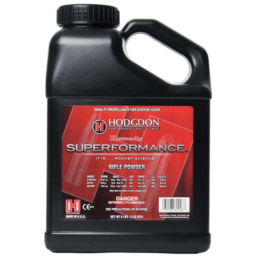 Hodgdon Superformance Spherical Rifle Powder 8 lbs - Hodgdon Powder