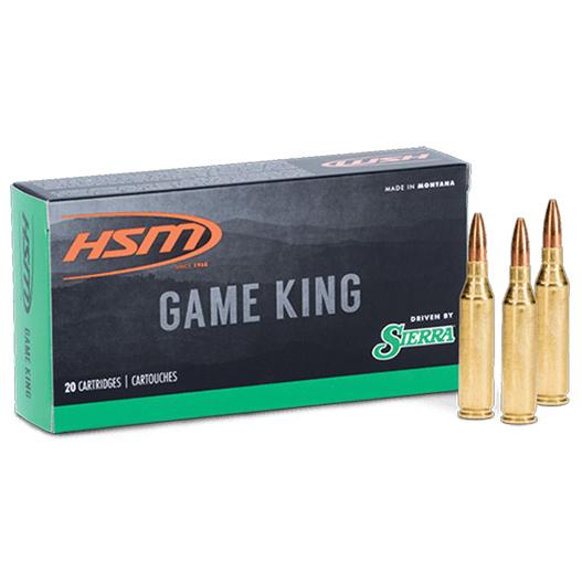 HSM GameKing Rifle Ammunition .257 Roberts 117gr SP 20/ct - HSM