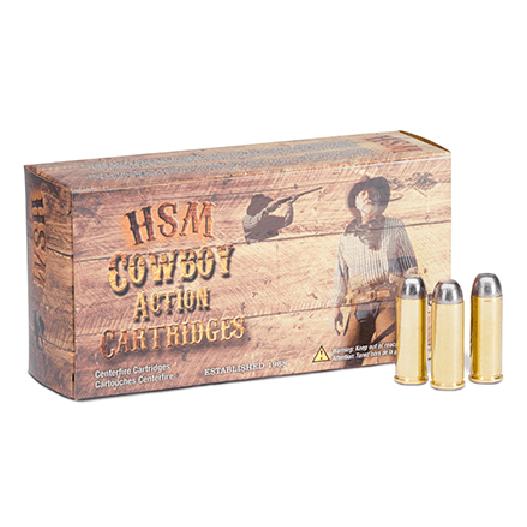 HSM Cowboy Action Hard lead Handgun Ammunition 32-40 Win. 170gr RNFP 850 fps 20/ct - HSM