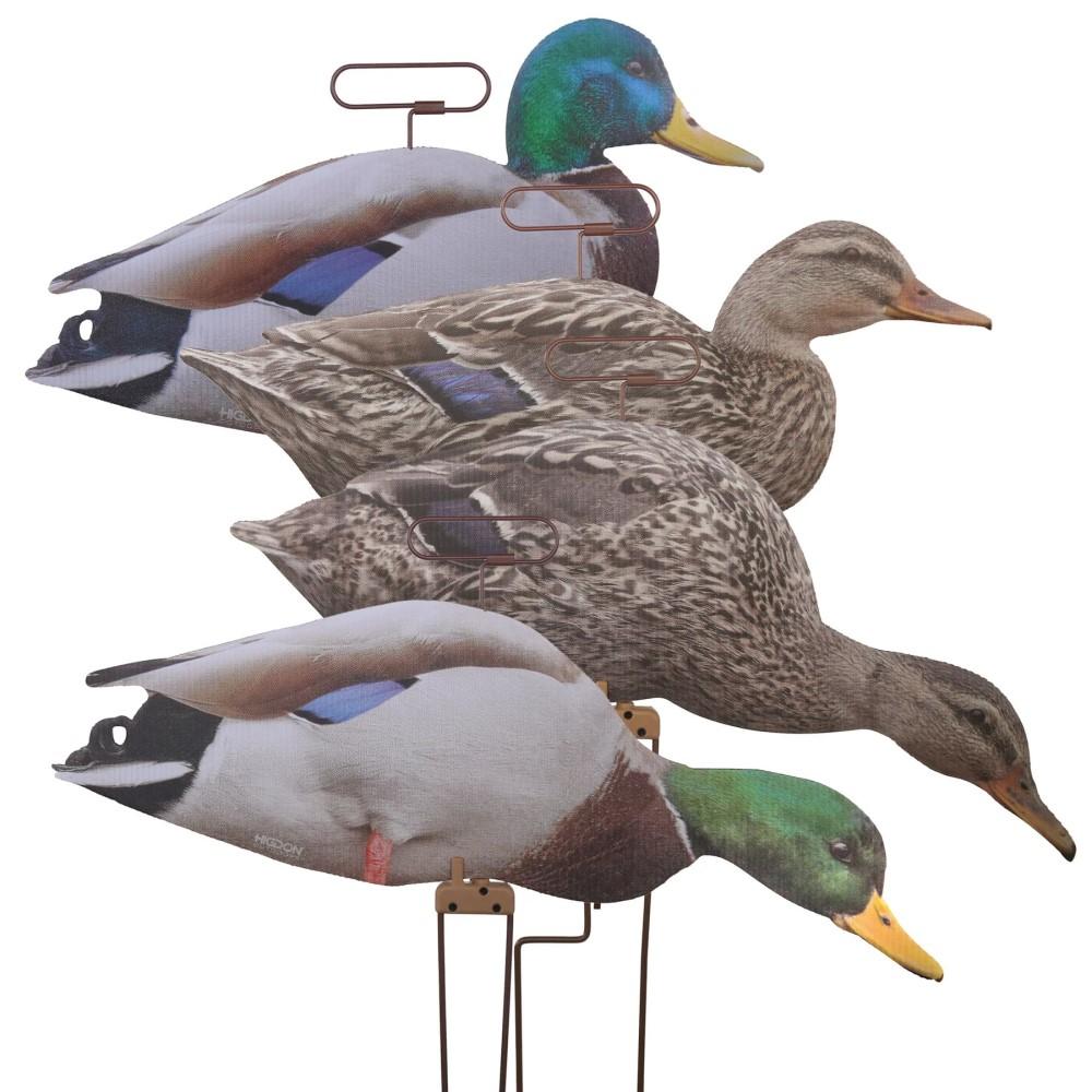 Higdon Outdoors Flats Mallard Duck Motion Silhouettes 12/ct - Higdon Outdoors