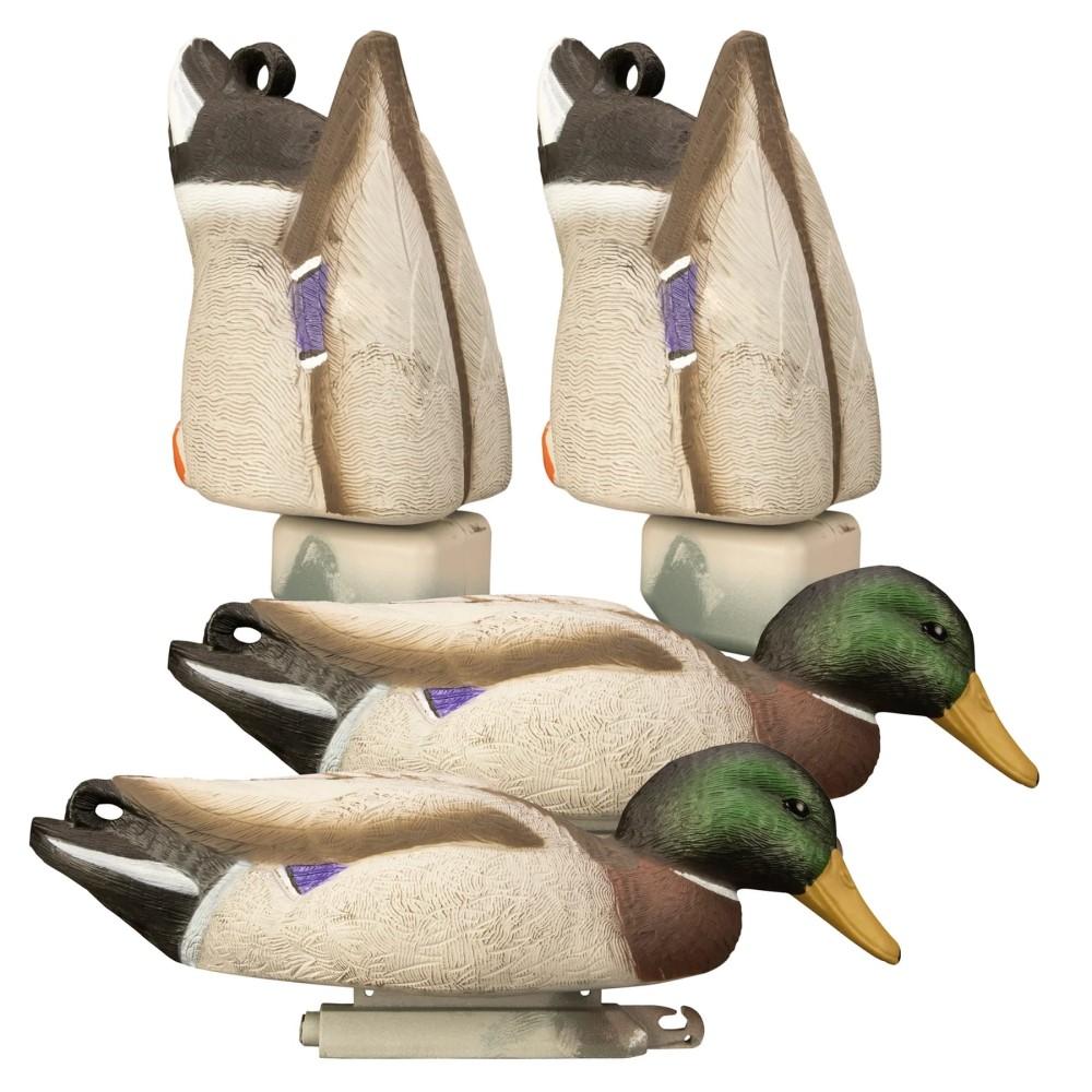 Higdon Outdoors Magnum Mallard Feeder Pack 2 Butts 2 Skimmers 4/ct - Higdon Outdoors