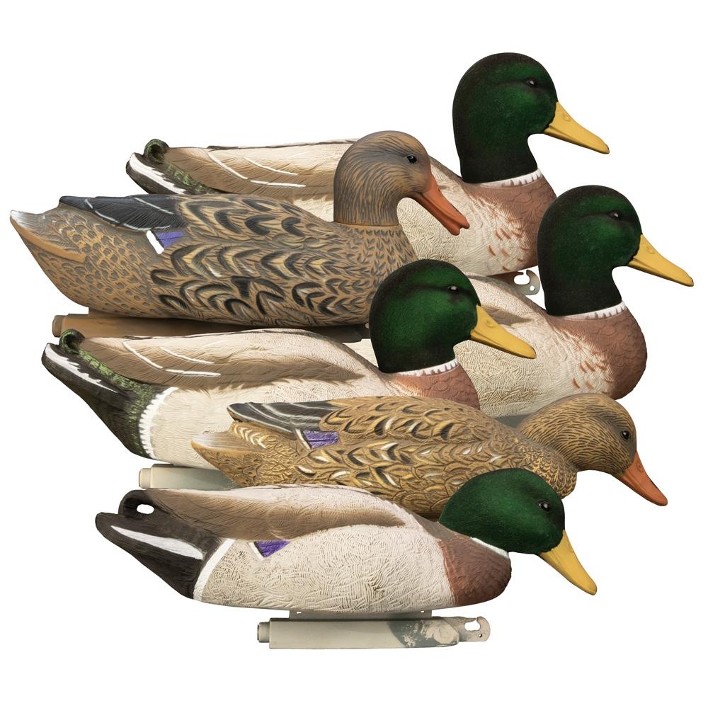 Higdon Outdoors Magnum Mallard Flocked Heads 6pk - Higdon Outdoors