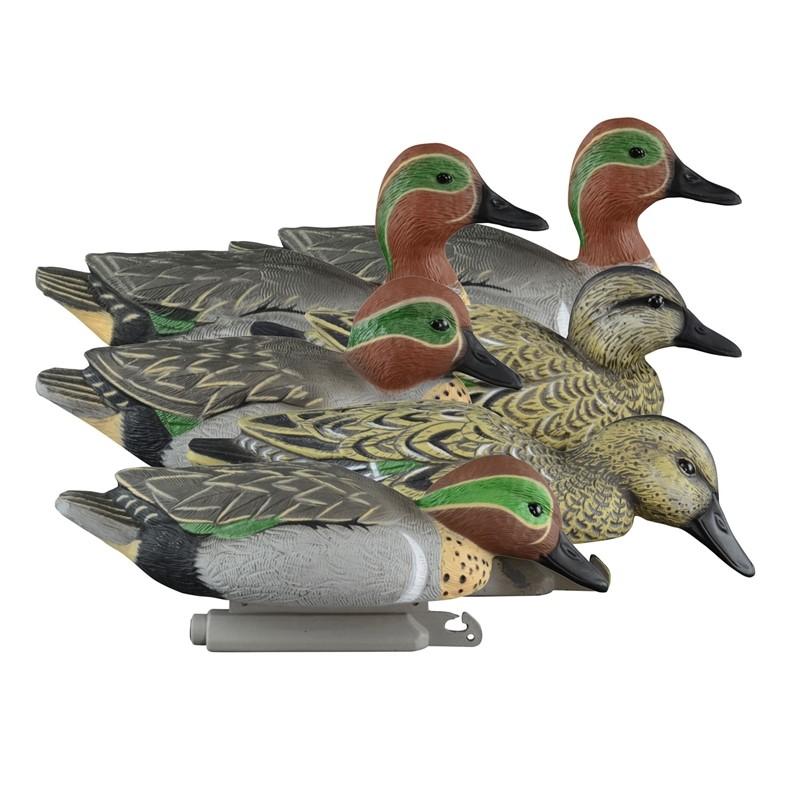 Higdon Outdoors Standard Green Wing Teal Foam Filled 6pk - Higdon Outdoors