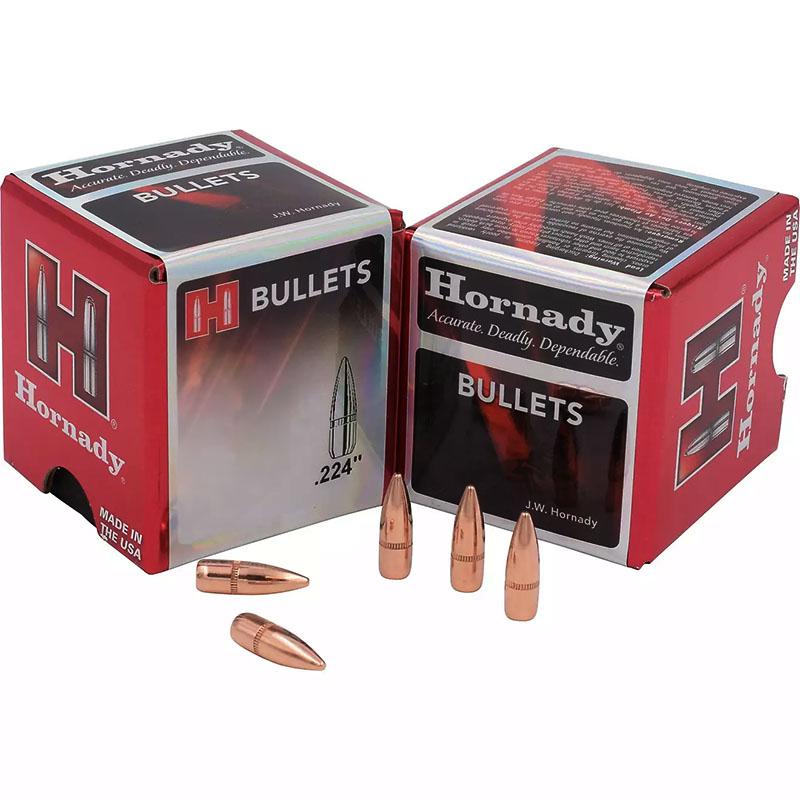 Hornady Traditional / FMJ Rifle Bullets .22 cal .224" 62 gr FMJ 5500/ct - Hornady