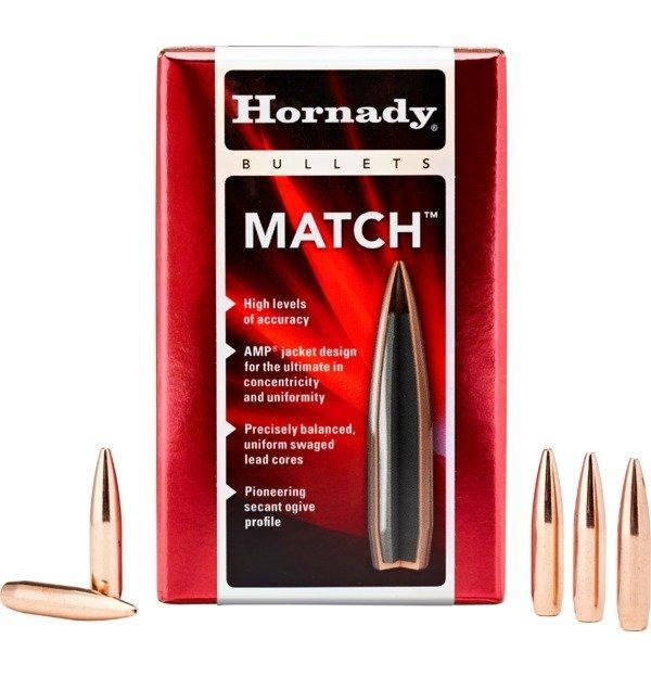 Hornady Match Bullets .30 cal .308" 168 gr BTHP 250/ct - Hornady