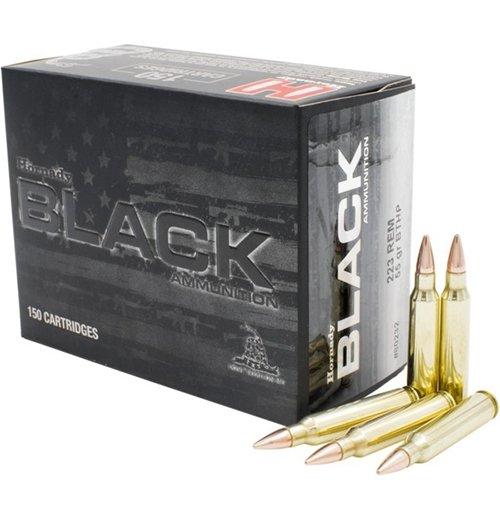 Hornady Black Rifle Ammunition .223 55gr BTHP 3240 fps 150/ct - Hornady