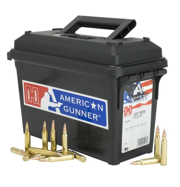 Hornady American Gunner Rifle Ammunition .223 Rem 55 gr HP-Match 3240 fps 247/ct - Hornady