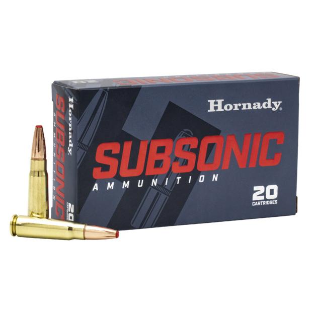 Hornady Subsonic Ammunition 7.62x39 255gr Sub-X 1050 fps 20/ct - Hornady