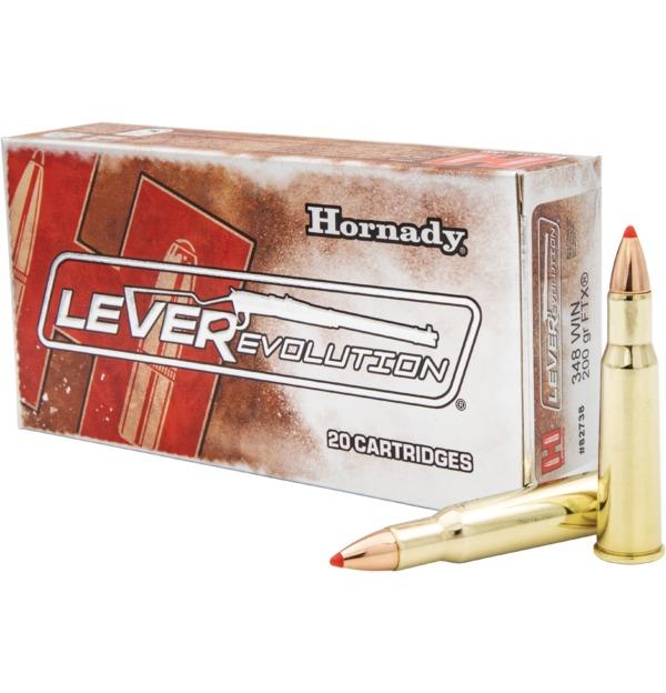 Hornady LEVERevolution Rifle Ammunition .348 WIN 200 gr FTX 2560 fps 20/ct - Hornady