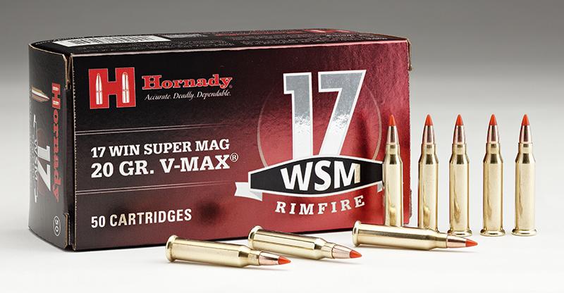 Hornady Varmint Express Rimfire Ammunition .17 WSM 20 gr VMAX 3000 fps  50/box - Hornady